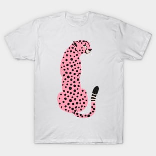 Pink Leopard | African Cheetah | Tropical Pop Art T-Shirt